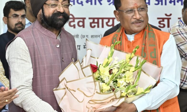 मुख्यमंत्री विष्णु देव साय क्रेडा के नवनियुक्त अध्यक्ष भूपेंद्र सवन्नी के पदभार ग्रहण समारोह में हुए शामिल मुख्यमंत्री विष्णु देव साय क्रेडा के नवनियुक्त अध्यक्ष भूपेंद्र सवन्नी के पदभार ग्रहण समारोह में हुए शामिल